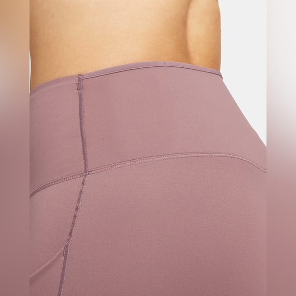Women’s Nike Go Legging Firm Support High Rise 7/8 Length Size S Smokey Mauve - Picture 10 of 11